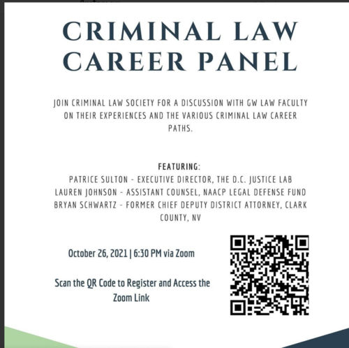 Criminal Law Career Panel